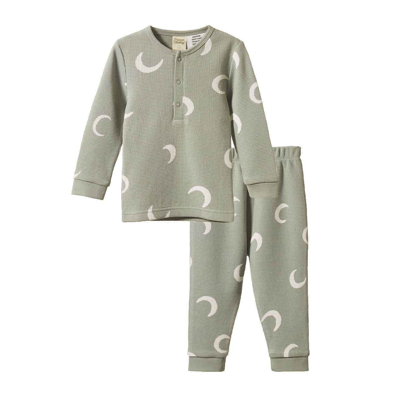 Nature Baby 2Pc Long Sleeve Waffle Pyjamas
